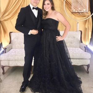Sherri Hill Black Formal Prom Gown size 8